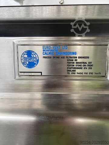 8 Sq. Foot, 3 Shelves Calmic Eurovent Stainless Steel Vacuum Shelf Dryer Stainless Steel Vacuum Shelf Dryer 8 Sq. Foot