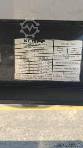 Semirimorchio ribaltabile KEMPF SKM 39 ALU-KASTENMULDE 55M³ ROLLPLANE