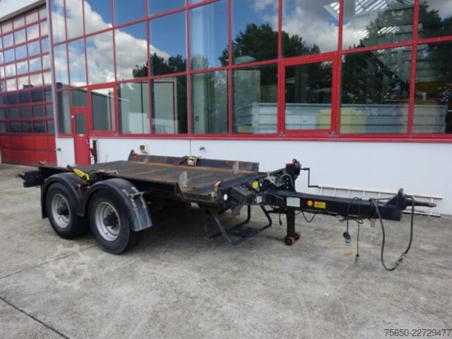 Silo trailer Hüffermann HTM 1335 LT  13,5 t Tandem- Absetztmulden Anhänger
