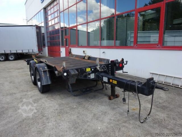 Silo trailer Hüffermann HTM 1335 LT  13,5 t Tandem- Absetztmulden Anhänger