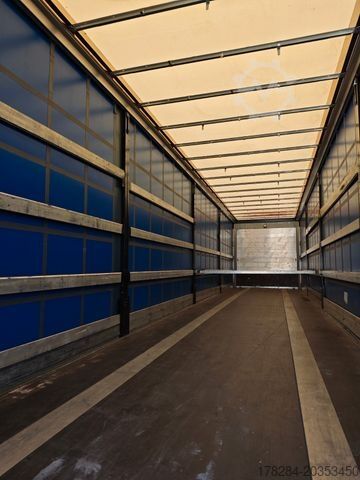 Open oplegger met zeil SCHWARZMÜLLER POWER LINE  SAF  1. und 3. Achslift Ladebordwand