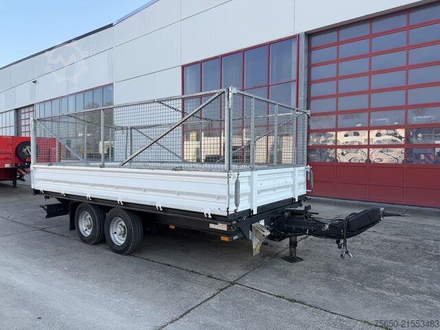 Remolque volquete trilateral  TK  Tandemkipper- Tieflader, Gitteraufsatz, Wenig Benutzt