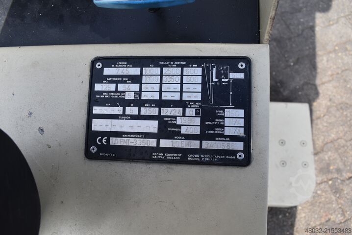 Carretilla elevadora Crown 1 EMT