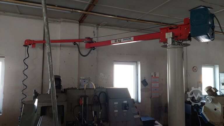 Guindaste de manuseio pneumático com braço articulado ZASCHE KSL – L – 60 -3.6 – 2.5