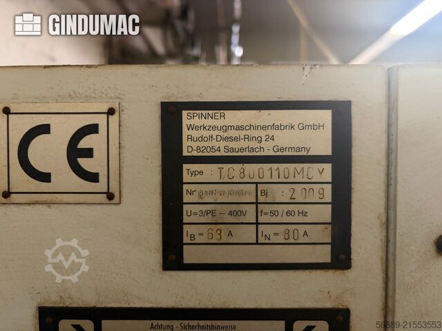 SPINNER TC 800 110 MCY SPINNER TC 800 110 MCY