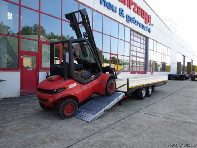 Dieplader oplegger Möslein TTT 11-6,2 BR Orange  Tandemtieflader mit breiten RampenNeufahrzeug