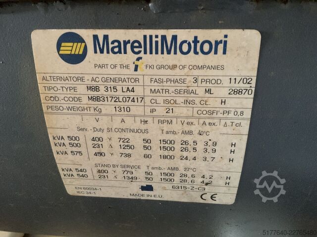 Generator set Deutz 540KVA super silent generatorset.