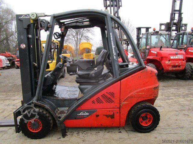 Diesel Forklift Linde H25D-02 Triplex-Freihub 4,7m + Seitenschieber