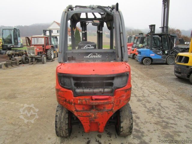 Diesel Forklift Linde H25D-02 Triplex-Freihub 4,7m + Seitenschieber