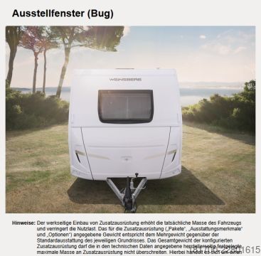Karavan Weinsberg CaraOne 450 FU 1500kg*Smart &Advanced-Paket