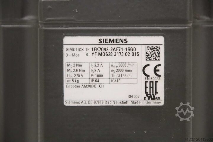 Servo zupčasti motor Siemens Wittenstein 1FK7042-2AF71-1RG0  SP 075S-MC1-4