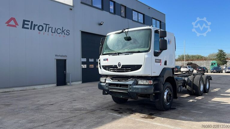 Fahrgestell mit Fahrerhaus Renault Kerax 450 DXI (BOITE MANUELLE / LAMES / BIG AXL...