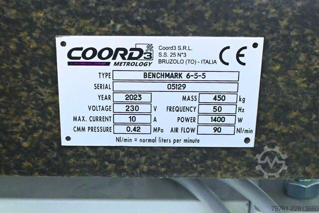 Koordinatmålemaskine Coord3 Metrology Benchmark