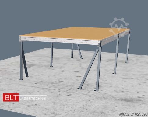 Skladišna platforma 5x10m Lagerbühne , Belastung : 500kg/qm Unterkante: 2,5m , ca. 50qm Systembühne