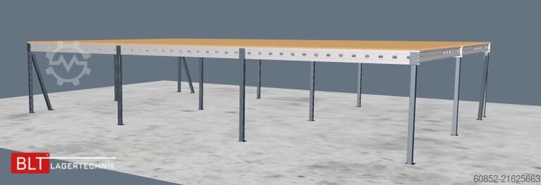 Skladišna platforma 10x15m Lagerbühne , Belastung : 500kg/qm Unterkante: 2,5m ,ca. 150qm Systembühne