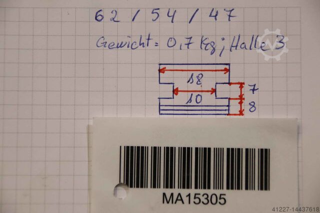 Interchangeable jaws unbekannt Breite 18 mm