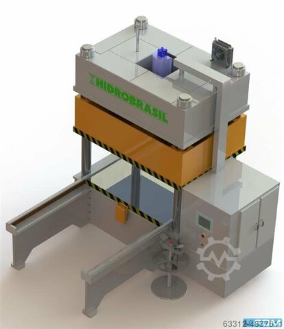 Vierkolomspers Hidrobrasil 250 t Viersäulenpresse mit Schiebetisch