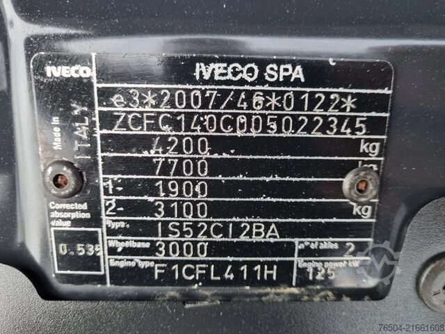 Mallette réfrigérée Iveco Daily 40C17 B/E 10T Kuhlkoffer Supra 750 +30C/-...