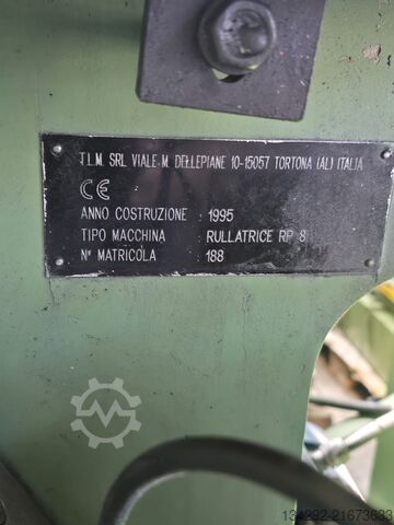 Gevindmaskine med flade kamme TLM RP8 TLM RP8