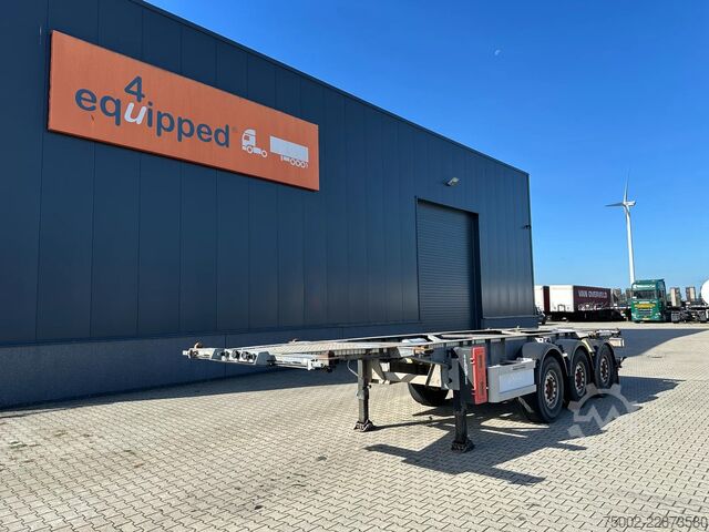 Transport af containere Van Hool 3-ASSIGE OPLEGGER 20FT/30FT ADR CHASSIS / galva...