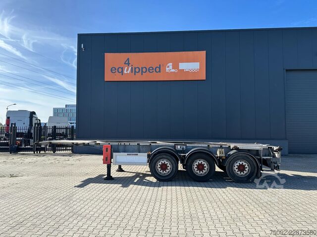 Transport af containere Van Hool 3-ASSIGE OPLEGGER 20FT/30FT ADR CHASSIS / galva...