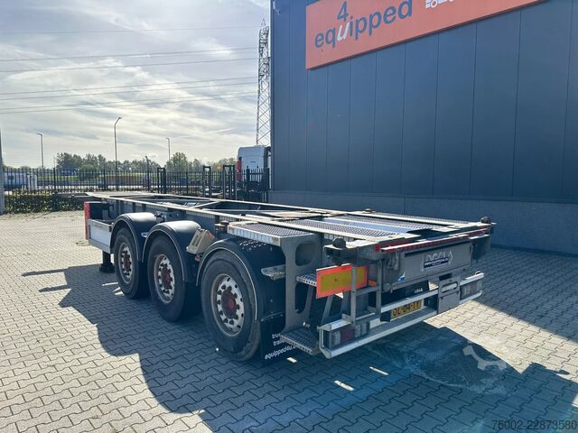 Transport af containere Van Hool 3-ASSIGE OPLEGGER 20FT/30FT ADR CHASSIS / galva...