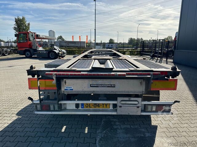 Transport af containere Van Hool 3-ASSIGE OPLEGGER 20FT/30FT ADR CHASSIS / galva...