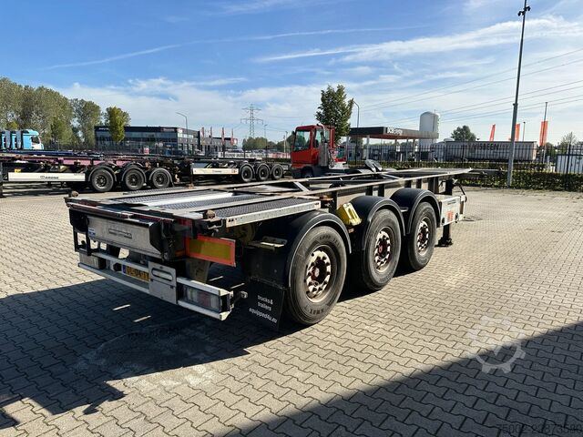 Transport af containere Van Hool 3-ASSIGE OPLEGGER 20FT/30FT ADR CHASSIS / galva...