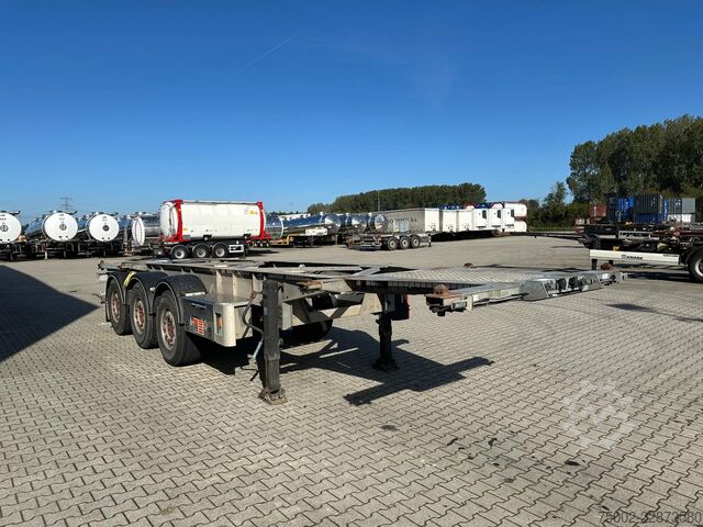 Transport af containere Van Hool 3-ASSIGE OPLEGGER 20FT/30FT ADR CHASSIS / galva...