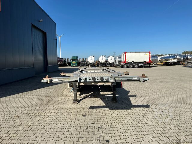 Transport af containere Van Hool 3-ASSIGE OPLEGGER 20FT/30FT ADR CHASSIS / galva...