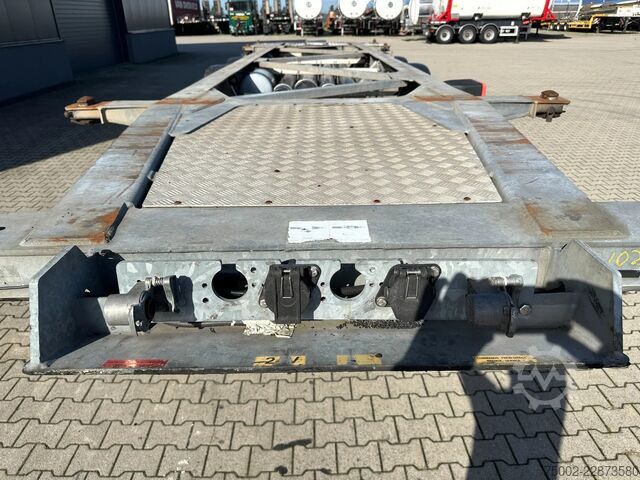 Transport af containere Van Hool 3-ASSIGE OPLEGGER 20FT/30FT ADR CHASSIS / galva...