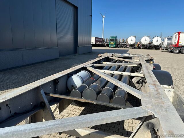 Transport af containere Van Hool 3-ASSIGE OPLEGGER 20FT/30FT ADR CHASSIS / galva...