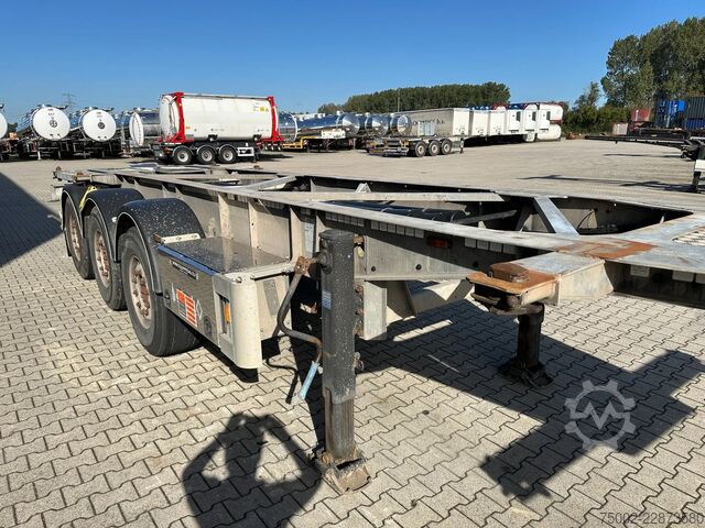 Transport af containere Van Hool 3-ASSIGE OPLEGGER 20FT/30FT ADR CHASSIS / galva...