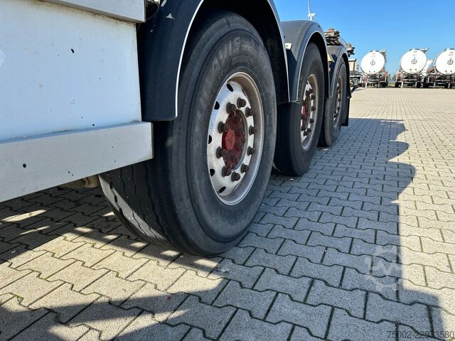 Transport af containere Van Hool 3-ASSIGE OPLEGGER 20FT/30FT ADR CHASSIS / galva...