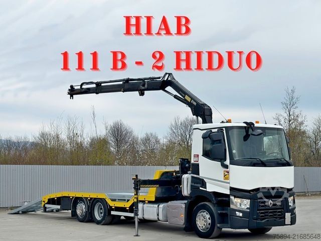 Truck mounted crane RENAULT T 380 * Abschleppwagen 7,50m* KRAN/FUNK * TOP