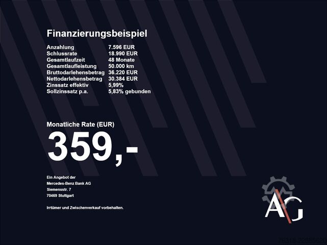 Kamper ciężarowy Mercedes-Benz Vito 116 CDI Kasten  Lang 9Gtr MBUX SHZ RfKam 3S