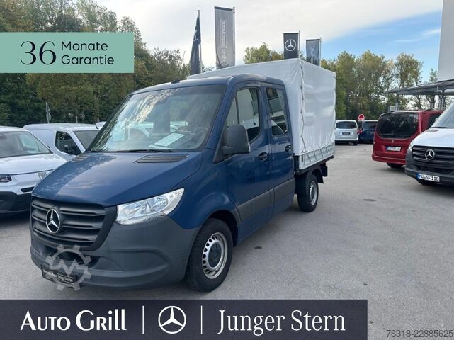 Samochód dostawczy z plandeką Mercedes-Benz Sprinter 215CDI Pritsche Plane DOKA kurz MBUX