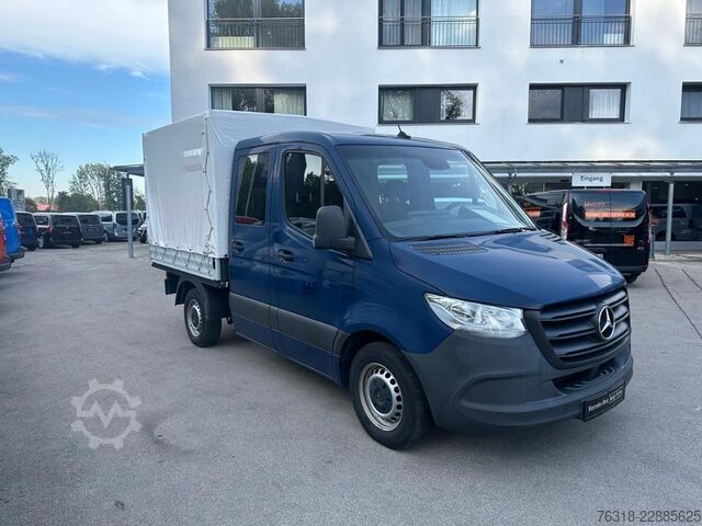 Samochód dostawczy z plandeką Mercedes-Benz Sprinter 215CDI Pritsche Plane DOKA kurz MBUX