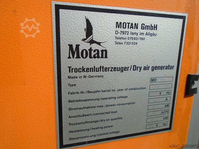 Granulátum szárító, Motan MDC400 Motan MDC400