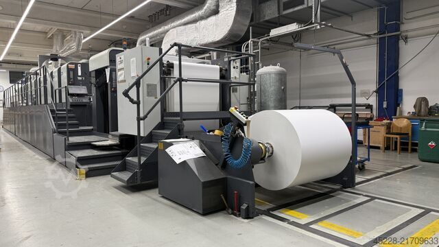 OFFSETOWA MASZYNA DRUKARSKA Z PODAWANIEM ARKUSZY Man Roland R 707 LTTLV UV Evolution + Mabeg RS 104
