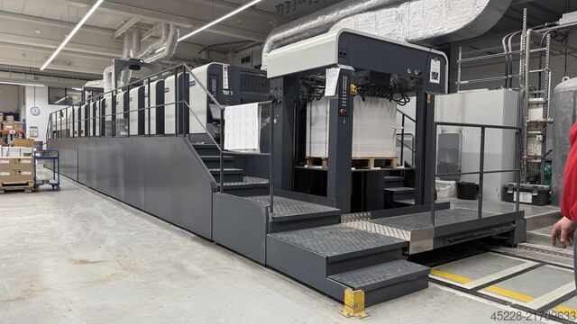 OFFSETOWA MASZYNA DRUKARSKA Z PODAWANIEM ARKUSZY Man Roland R 707 LTTLV UV Evolution + Mabeg RS 104