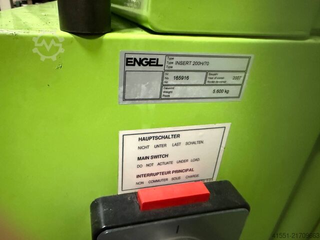 Mašine za kalup za ubrizgavanje ENGEL insert 200 H/70 CC 200