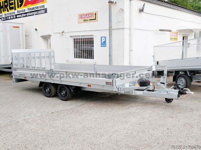 Aanhangwagen voor zwaar materieel Hapert INDIGO HT2 3500kg 455x200x30cm Parabel