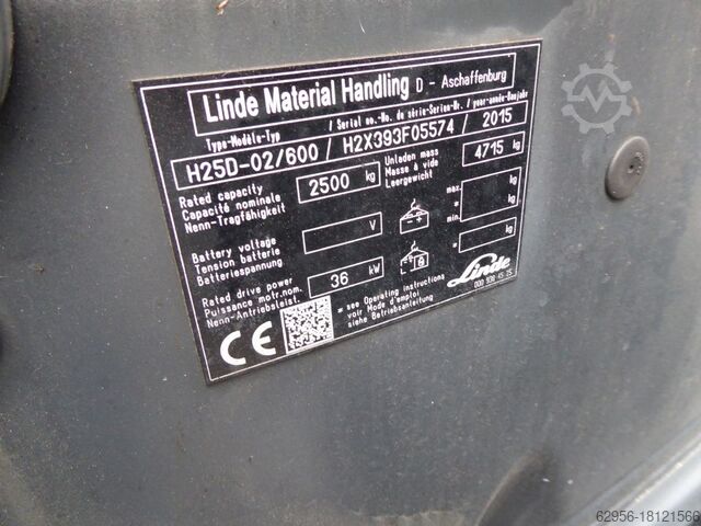 Dieselové vysokozdvižné vozíky Linde H25D-02/600