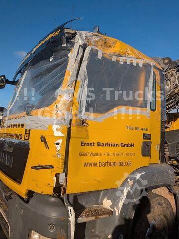 Driezijdige kipper MAN TGS 26.440 / 6X4 / Manual / Hiab Kran 288