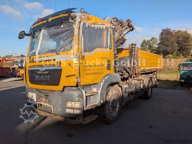 Kiepwagen MAN TGS 26.440 / 6X4 / Manual / Hiab Kran 288