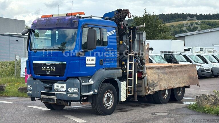 Kiepwagen MAN TGS 33.480 / 6X4 / Mei BORDM /25m Kran Palfinger