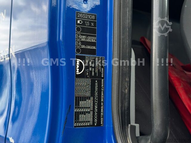 Kiepwagen MAN TGS 33.480 / 6X4 / Mei BORDM /25m Kran Palfinger
