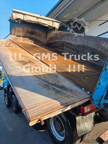 Three-sided tipper truck DAF CF 460 / 8X4 / BORDMATIK / Ret / Plane