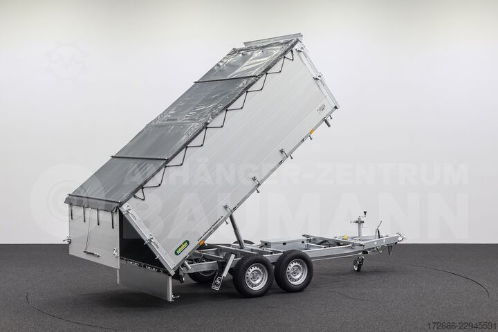 Trevejs-tipvogn Unsinn UDK-B 3617-35-14 366X175X120CM 3500KG BRENNHOLZANHÄNGER